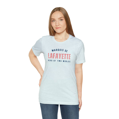 Lafayette Hero of Two Worlds Unisex Jersey Short Sleeve Tee