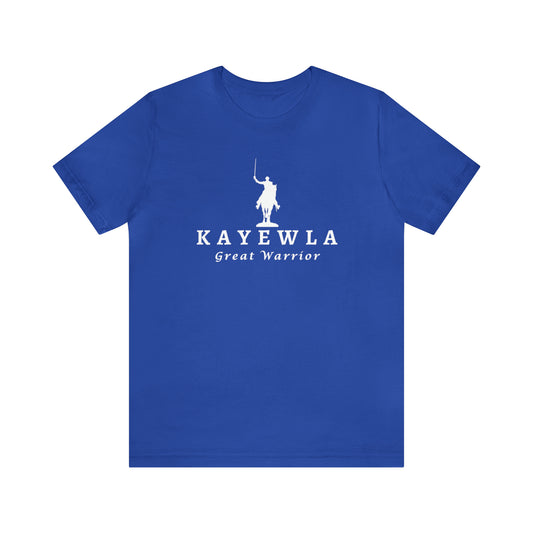 Lafayette Kayewla Great Warrior Unisex Short Sleeve Tee - White Letters