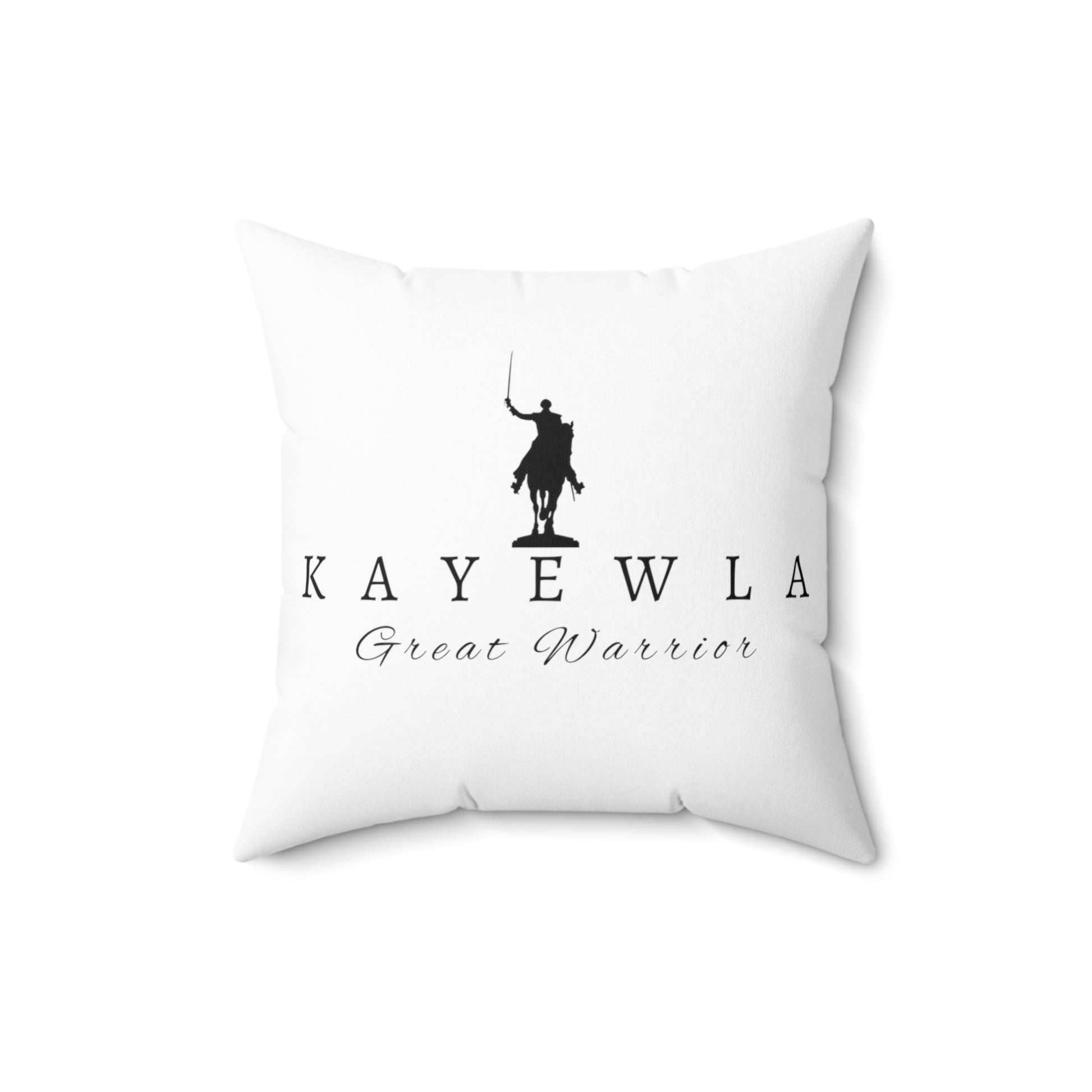 Lafayette Pillow with image of the Marquis de Lafayette and Kayewla name Great Warrior