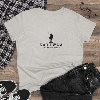 Women's Lafayette Kayewla Cap Sleeves Cotton Tee - Slightly Fitted, Marquis de Lafayette, Bicentennial, History, Washington, Hamilton