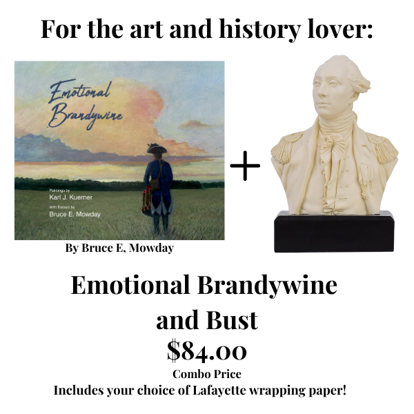 Emotional Brandywine Book and Lafayette Bust Combo