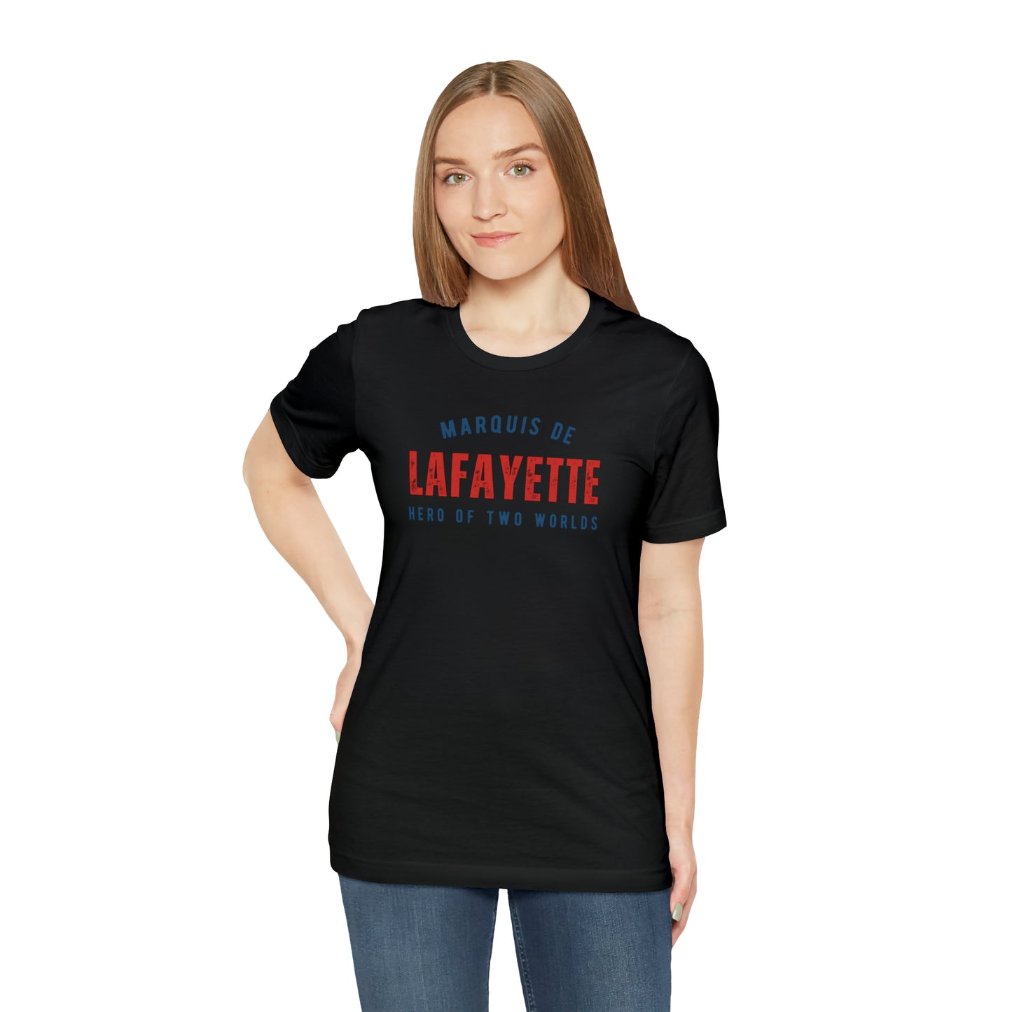 Lafayette Hero of Two Worlds Unisex Jersey Short Sleeve Tee