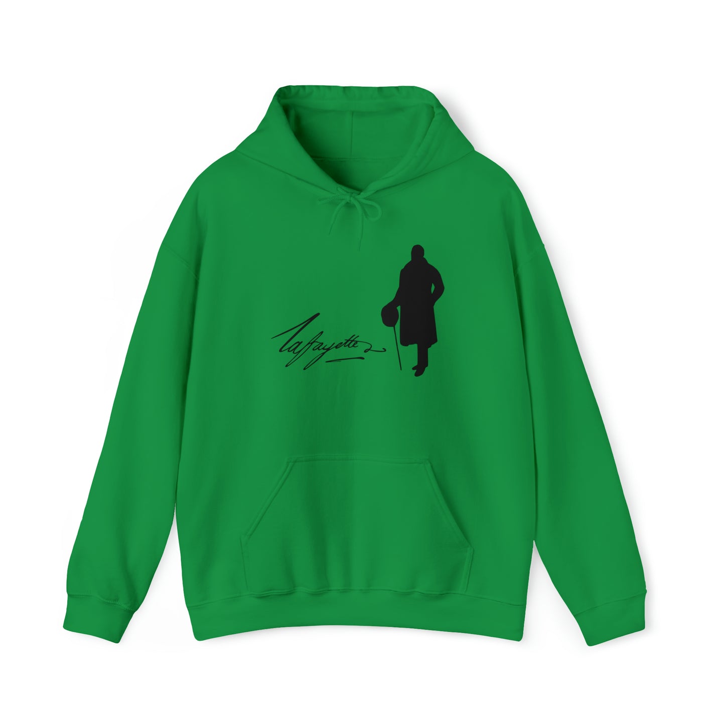 Lafayette Silhouette Signature Unisex Heavy Blend Hooded Sweatshirt - One-sided, No quote on the back