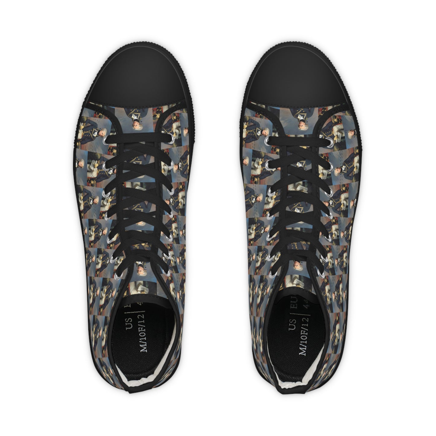 Marquis de Lafayette - Men's High Top Sneakers - Exclusive Classic