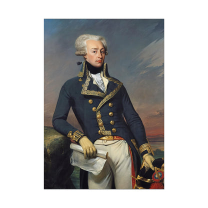 Marquis de Lafayette Classic Portrait Rolled Poster - Beautiful Unique Gift for the History Lover or Lafayette Fan!