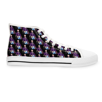 Marquis de Lafayette - Women's High Top Sneakers - Pop Art Design