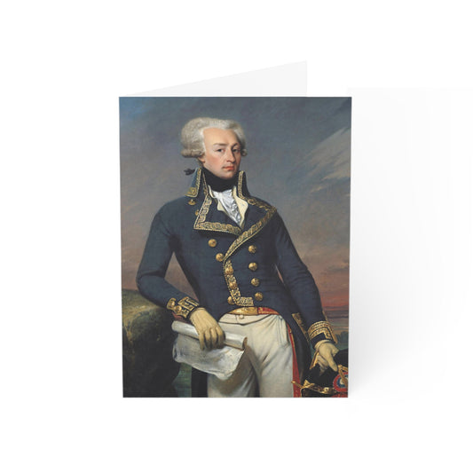 Marquis de Lafayette Painting Portrait Greeting Cards - Set of 10 (3.5" x 5") with envelopes