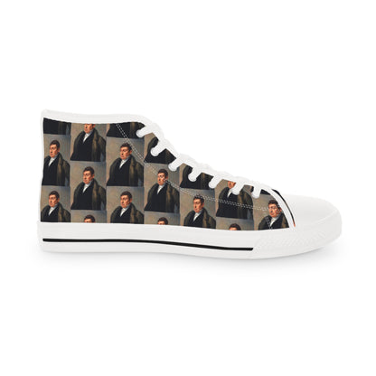 Marquis de Lafayette - Men's High Top Sneakers - 1820 Design