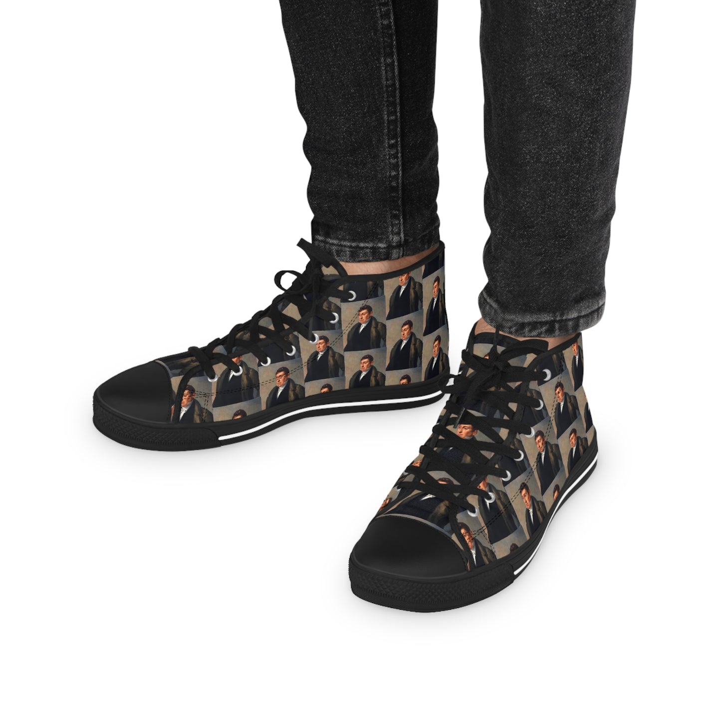 Marquis de Lafayette - Men's High Top Sneakers - 1820 Design