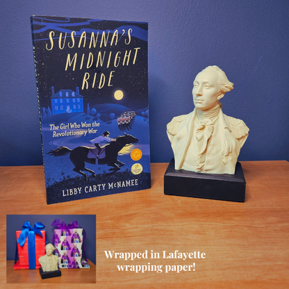 A Book and a Bust - Susanna's Midnight Ride Book and Lafayette Bust