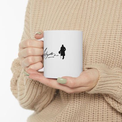 Lafayette Mug - 11oz - Silhouette Signature - With Lafayette Quote