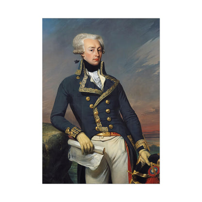 Marquis de Lafayette Classic Portrait Rolled Poster - Beautiful Unique Gift for the History Lover or Lafayette Fan!