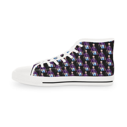 Marquis de Lafayette - Men's High Top Sneakers - Pop Art Design