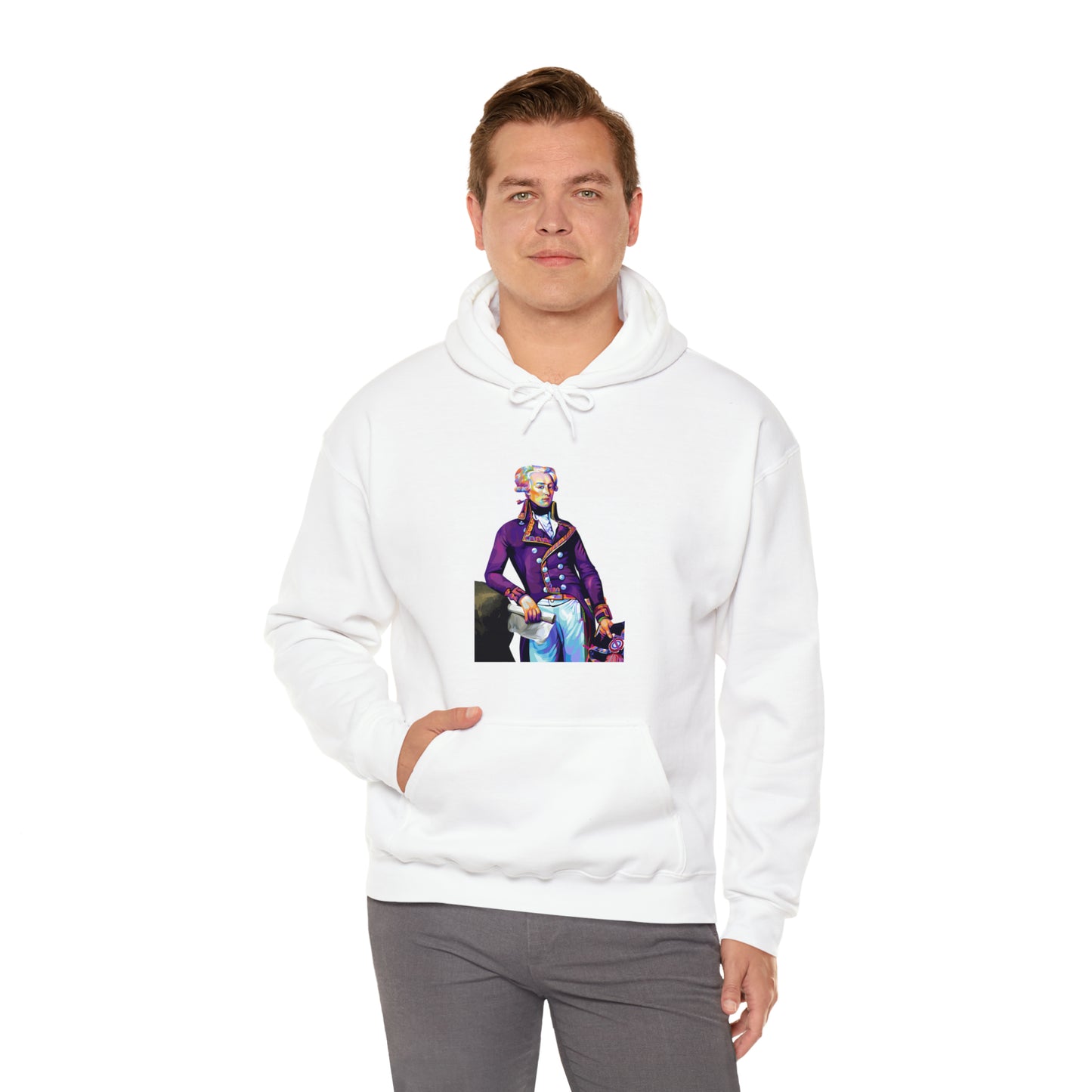 Marquis de Lafayette Pop Art Unisex Heavy Blend Hooded Sweatshirt