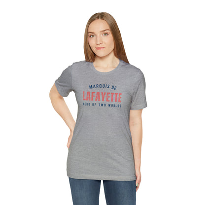 Lafayette Hero of Two Worlds Unisex Jersey Short Sleeve Tee