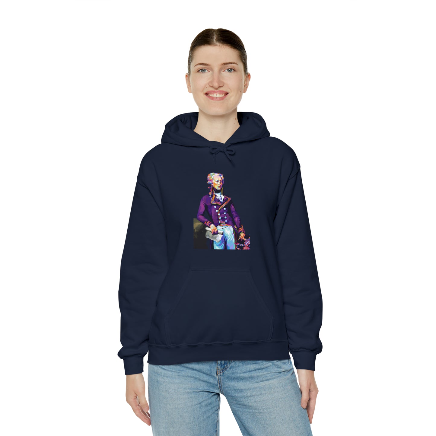 Marquis de Lafayette Pop Art Unisex Heavy Blend Hooded Sweatshirt