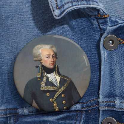TLS wholesale - Marquis de Lafayette Button - Classic Portrait of Lafayette