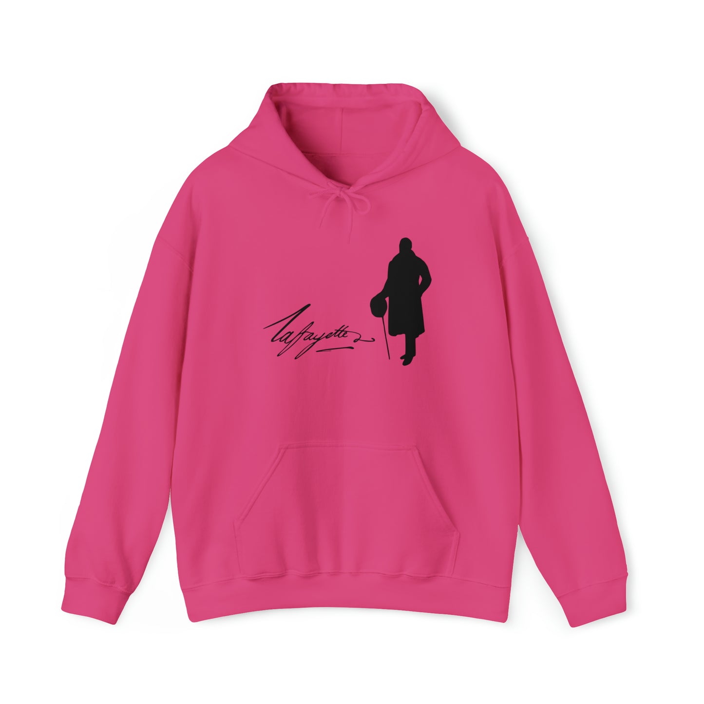 Lafayette Silhouette Signature Unisex Heavy Blend Hooded Sweatshirt - One-sided, No quote on the back