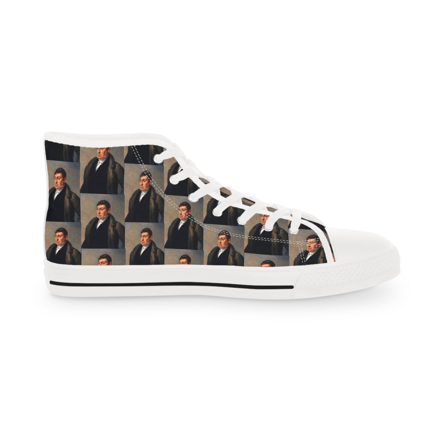 Marquis de Lafayette - Men's High Top Sneakers - 1820 Design