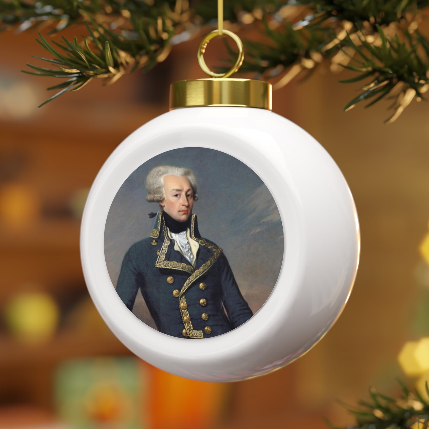 Lafayette Christmas Ball Ornament - Marquis de Lafayette