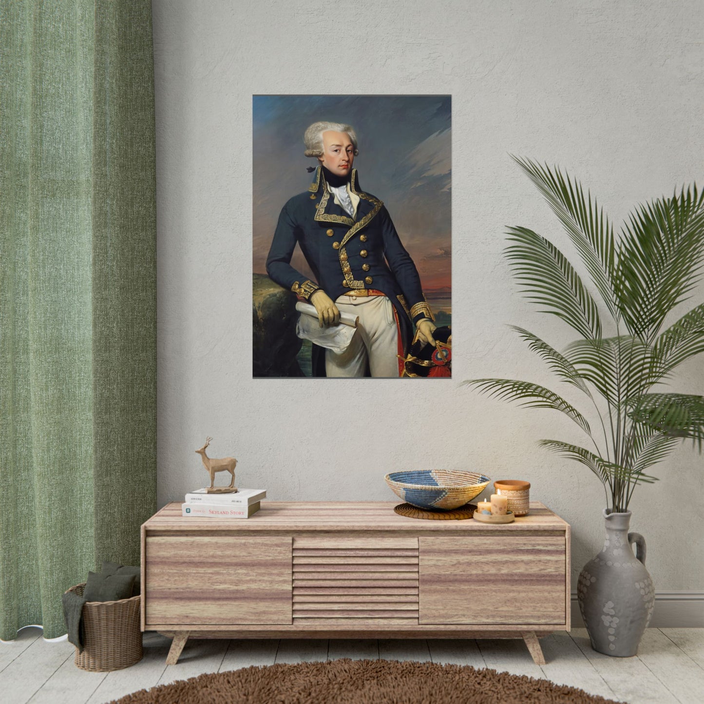 Marquis de Lafayette Classic Portrait Rolled Poster - Beautiful Unique Gift for the History Lover or Lafayette Fan!