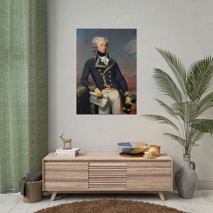Marquis de Lafayette Classic Portrait Rolled Poster - Beautiful Unique Gift for the History Lover or Lafayette Fan!