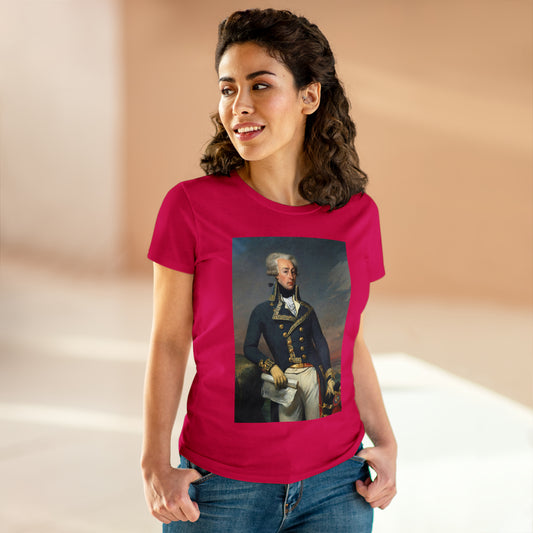 Lafayette Classic Portrait Painting - Women's Cap Sleeves T-shirt