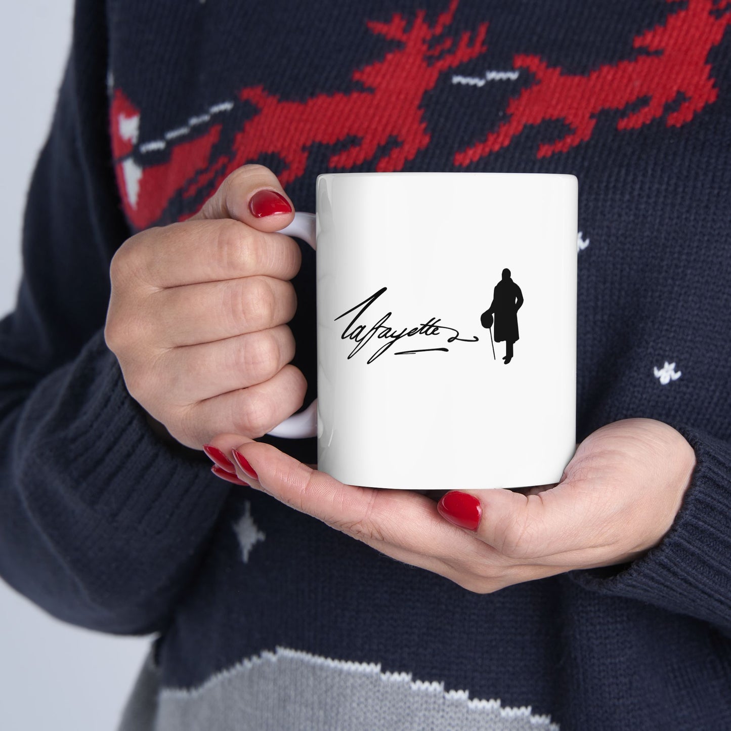 Lafayette Mug - 11oz - Silhouette Signature - With Lafayette Quote