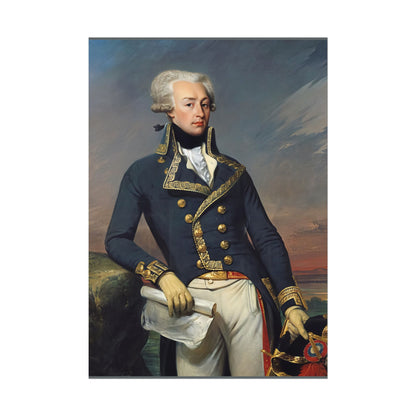Marquis de Lafayette Classic Portrait Rolled Poster - Beautiful Unique Gift for the History Lover or Lafayette Fan!