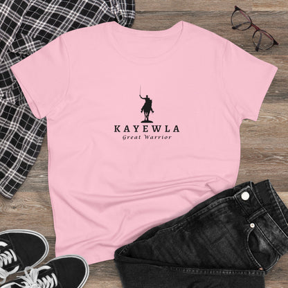 Women's Lafayette Kayewla Cap Sleeves Cotton Tee - Slightly Fitted, Marquis de Lafayette, Bicentennial, History, Washington, Hamilton