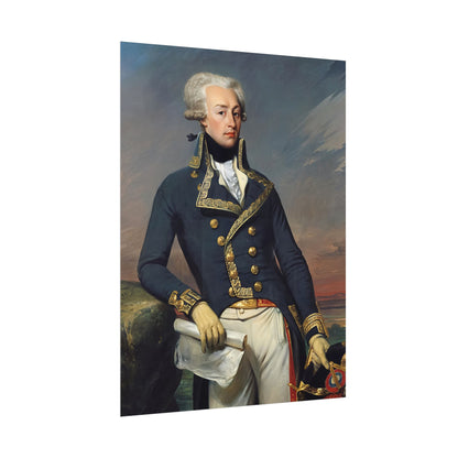 Marquis de Lafayette Classic Portrait Rolled Poster - Beautiful Unique Gift for the History Lover or Lafayette Fan!