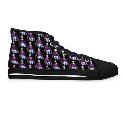 Marquis de Lafayette - Women's High Top Sneakers - Pop Art Design