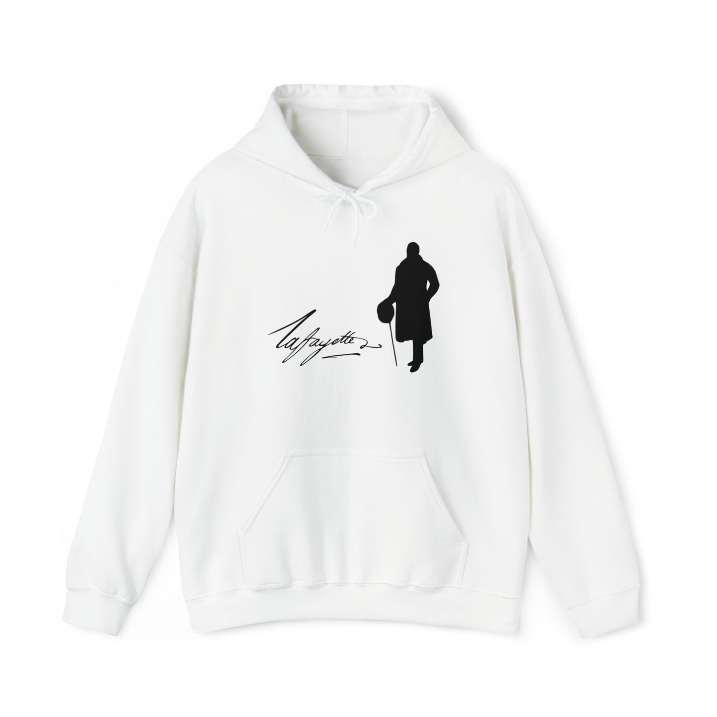 Lafayette Silhouette Signature Unisex Heavy Blend Hooded Sweatshirt - One-sided, No quote on the back