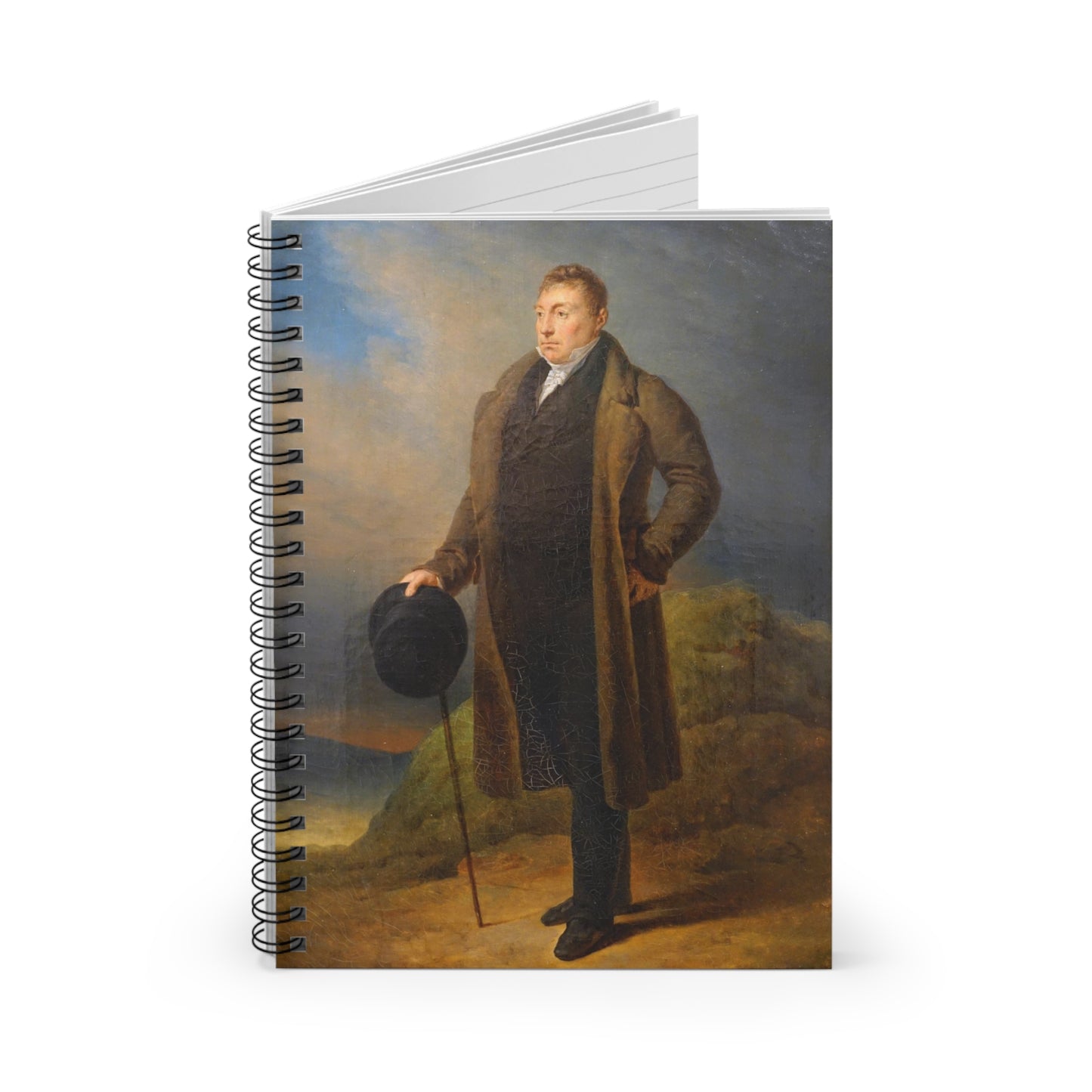 Lafayette1820's full-length Portrait Spiral Notebook - 6"x 8" lined-page notebook