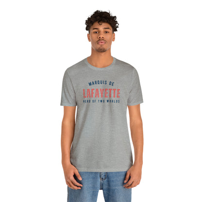 Lafayette Hero of Two Worlds Unisex Jersey Short Sleeve Tee