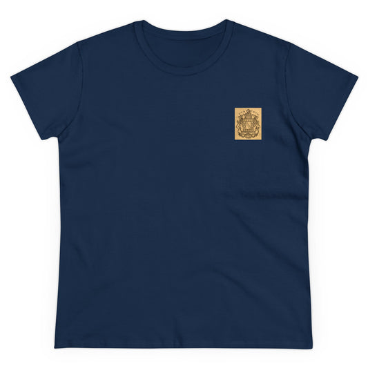 Lafayette Coat of Arms Shirt Emblem - Women's Cap Sleeves Cotton T-shirt