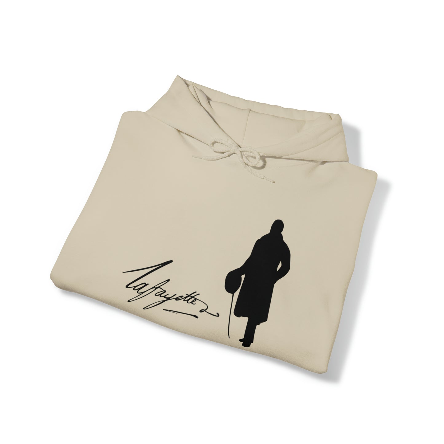 Lafayette Silhouette Signature Unisex Heavy Blend Hooded Sweatshirt - One-sided, No quote on the back