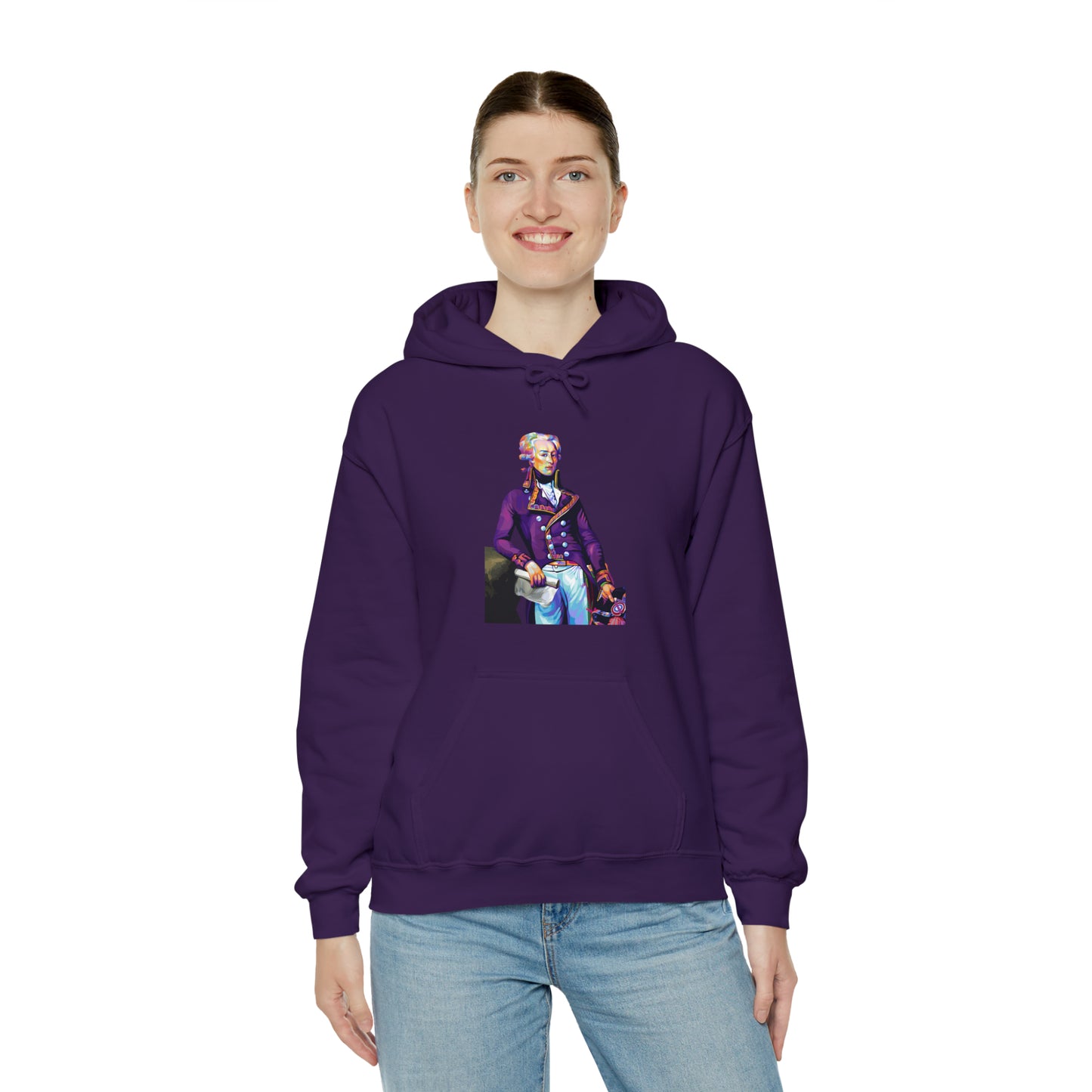 Marquis de Lafayette Pop Art Unisex Heavy Blend Hooded Sweatshirt