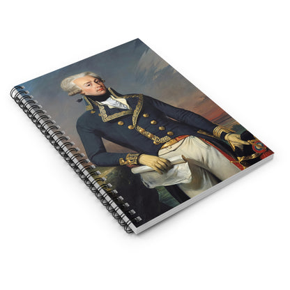 Lafayette Painting Portrait Spiral Notebook - 6"x 8" lined-page notebook