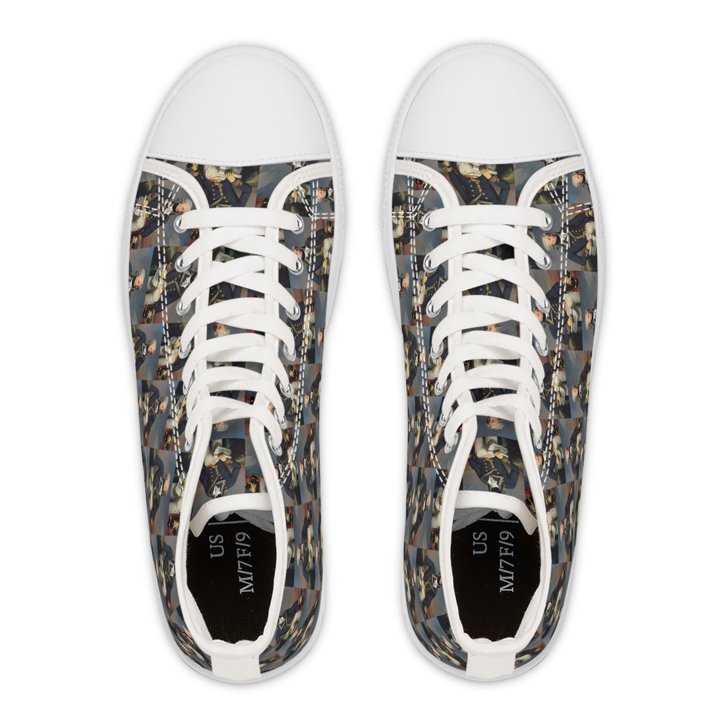 Marquis de Lafayette - Women's High Top Sneakers - Exclusive Classic