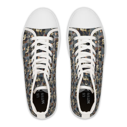 Marquis de Lafayette - Women's High Top Sneakers - Exclusive Classic