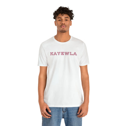 Marquis de Lafayette Kayewla Lettering Unisex Jersey Short Sleeve Tee