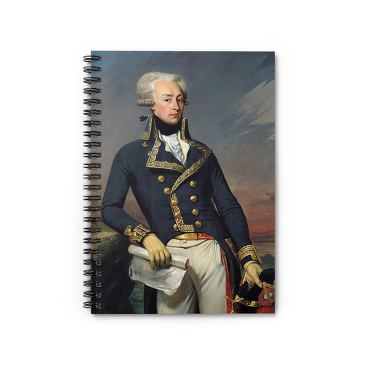 Lafayette Painting Portrait Spiral Notebook - 6"x 8" lined-page notebook