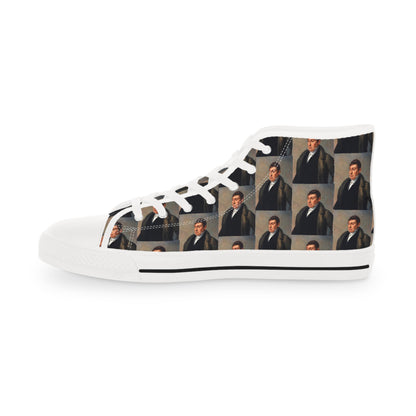 Marquis de Lafayette - Men's High Top Sneakers - 1820 Design