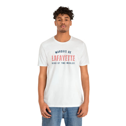 Lafayette Hero of Two Worlds Unisex Jersey Short Sleeve Tee