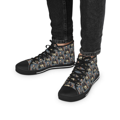 Marquis de Lafayette - Men's High Top Sneakers - Exclusive Classic