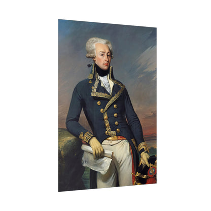 Marquis de Lafayette Classic Portrait Rolled Poster - Beautiful Unique Gift for the History Lover or Lafayette Fan!