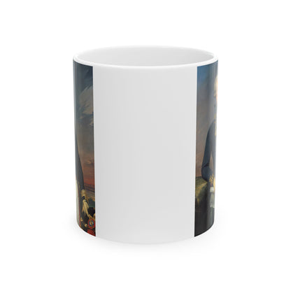 Lafayette Portrait Ceramic Mug — Vive Lafayette 11oz Coffee Cup