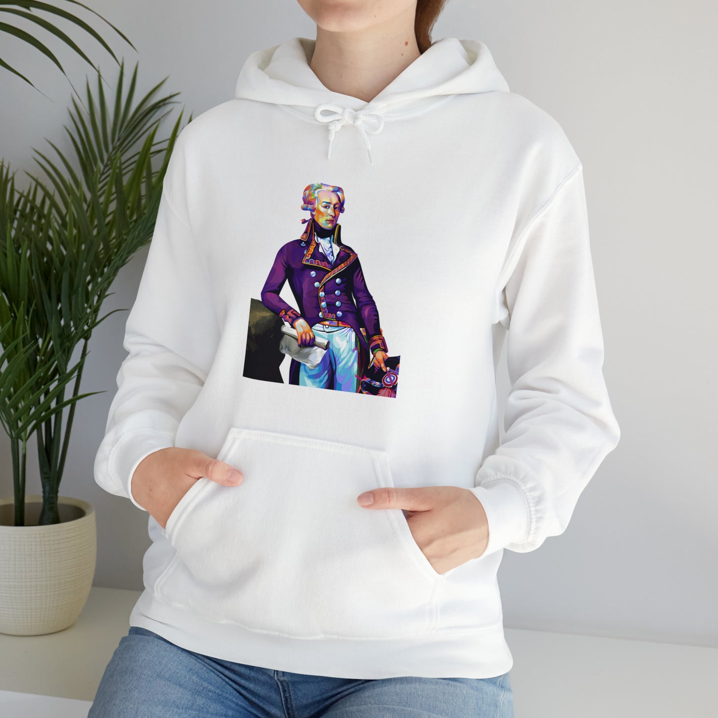 Marquis de Lafayette Pop Art Unisex Heavy Blend Hooded Sweatshirt