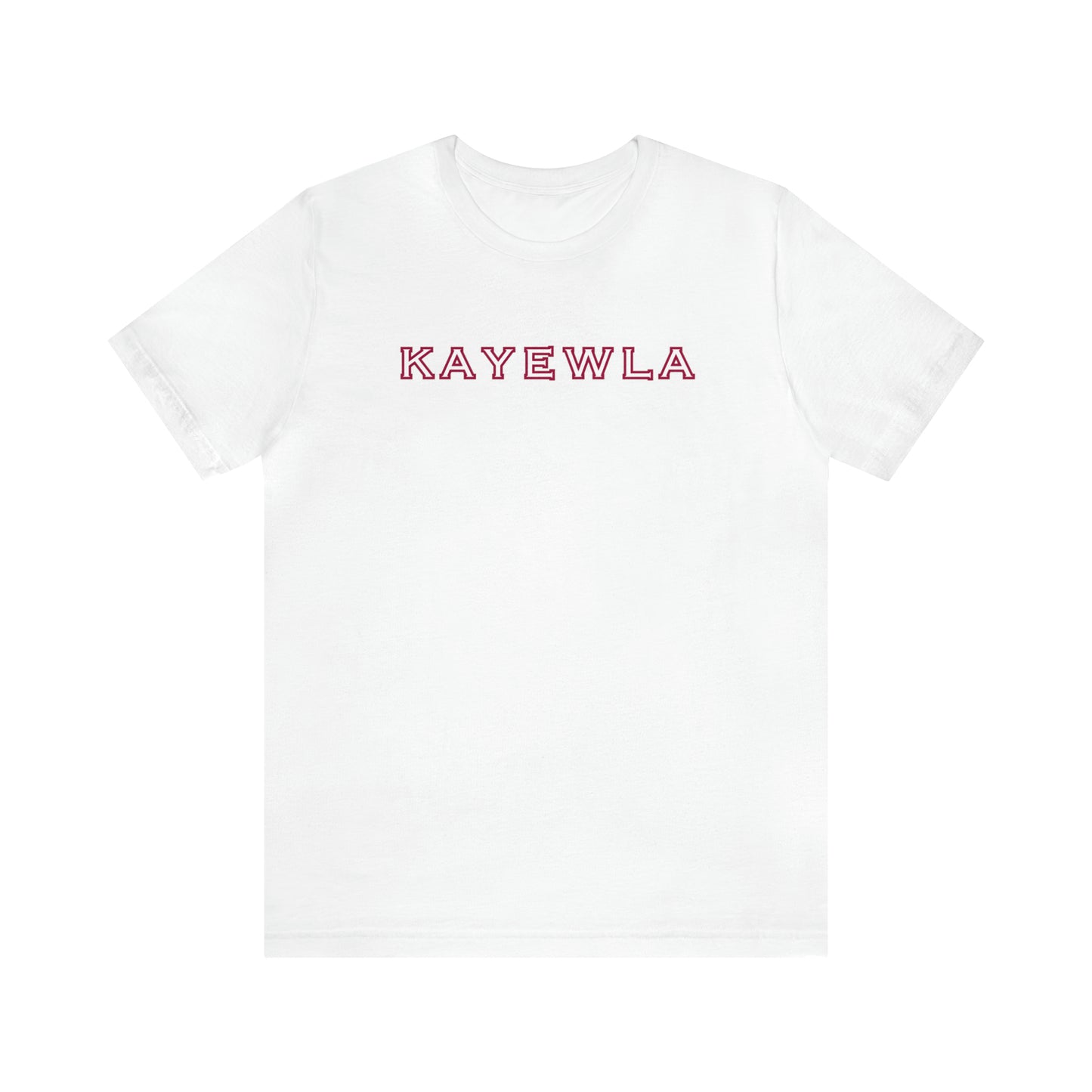 Marquis de Lafayette Kayewla Lettering Unisex Jersey Short Sleeve Tee